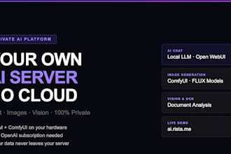 setup self hosted local llm and comfyui ai server