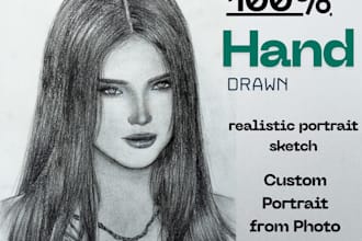 draw a beautiful custom portrait for a perfect gift