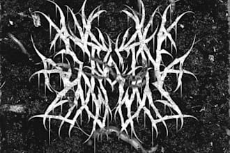 design a brutal deathcore metal logo for your band