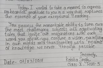 write anything with my beautiful handwriting