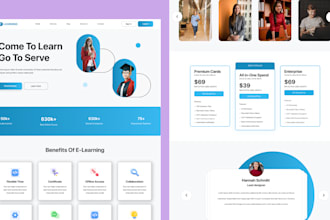 design modern education, e learning , lms  and mobile app