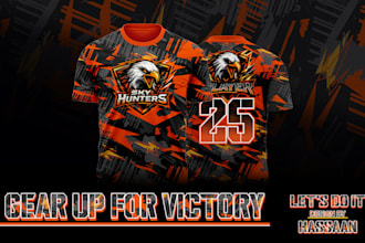 design custom jersey or sportswear sublimation design