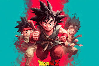 do any dragon ball style illustration for you