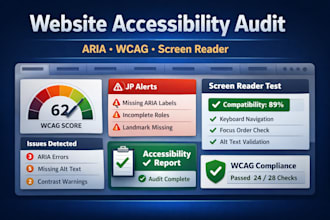 audit screen reader accessibility and wcag compliance