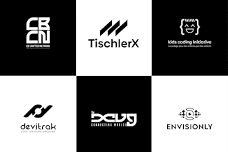 create a modern minimalist lettermark or monogram logo
