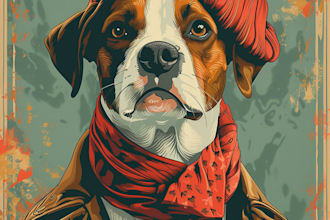 design a bootleg vintage custom pet portrait for your tee