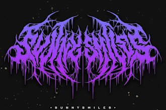 design a heavy sludge metal logo for your band