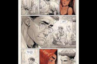 illustrate comic book covers, pages, pinups, superheroes