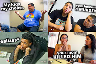 create interrogation and true crime thumbnails