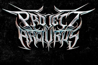 design a progressive death metal logo for your band