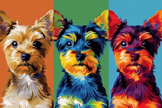 make an awesome pop art wpap pet portrait