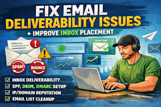 fix email deliverability issues and improve inbox placement