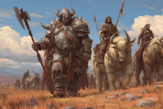 draw fantasy art and concept art illustration