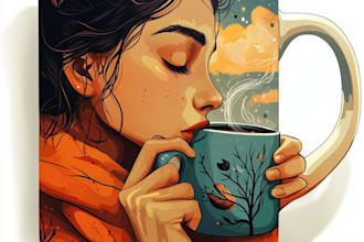 design awesome custom mug design