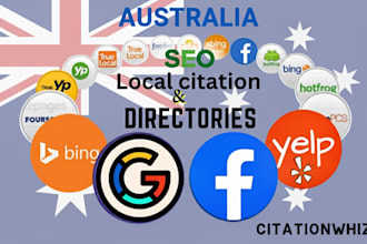 do 300 australia local citations and directory submission for local SEO