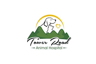 create glamorous super logo for a new animal hospital