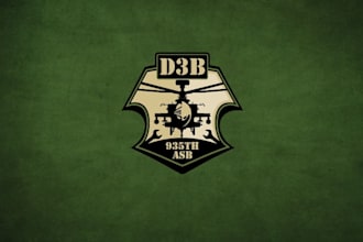 create modern military and army themed logo design
