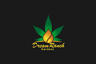 design dream ranch gardens with cannabis logo