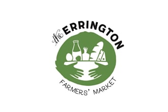 create a local food luxurious logo for a farmers market