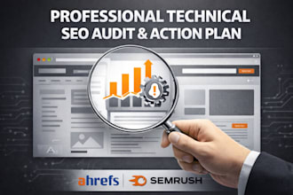 perform a detailed technical SEO audit report with professional action plan
