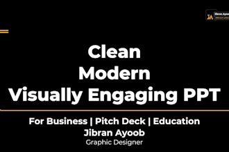 design clean, professional PPT design