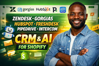 setup helpdesk zendesk intercom freshdesk intercom fin ai gorgias CRM ai shopify