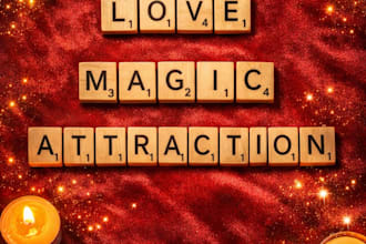 cast a customized scrabble love spell for love attraction and positive energy
