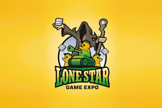 design a cool consulting logo for the lone star game expo