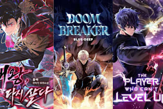 anime manga webtoon book cover design graphic novel light novel book cover art