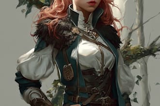 fantasy character art and fantasy character art