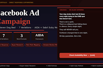 write facebook ad copy pet product
