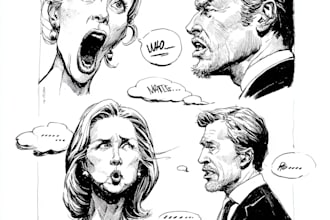 do a political cartoon art