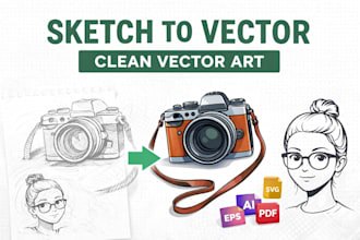 convert sketch to clean vector