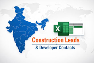 provide construction project leads and contacts in india