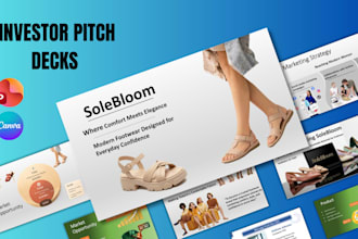 design investor pitch deck and startup pitch deck for fundraising