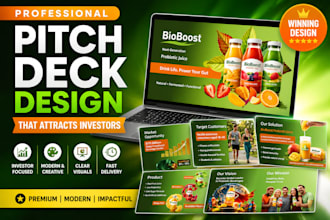 design investor pitch deck and startup pitch deck for fundraising