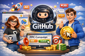 do github management, github advertisement, github promotion with ppc campaign