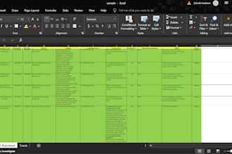 accurate data entry, web research and excel work