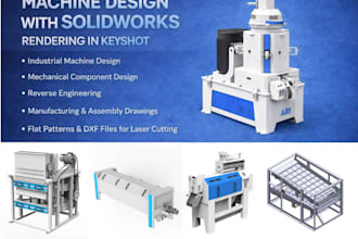 design sheet metal enclosure, machine design on solidworks