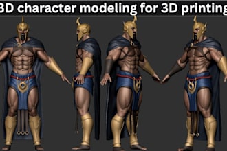 sculpt 3d printable character model, 3d action figure toys stl models