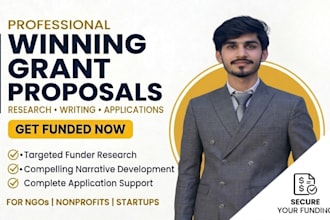 do grant research, winning grant proposal, and grant applications