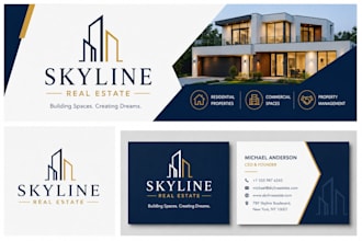 design a modern, professional logo and brand identity