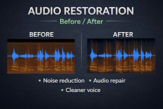 restore and clean your audio for podcast or video