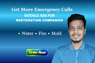 setup google ads for water damage restoration companies growth