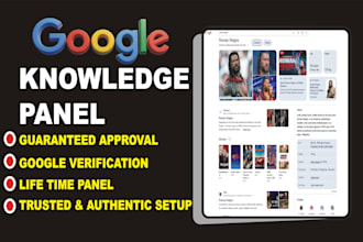 create a google knowledge panel and knowledge graph for you