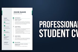 create a professional CV for internships and fresh graduates