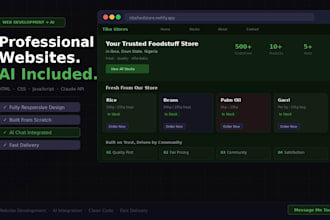 build a smart and modern ai powered website for you