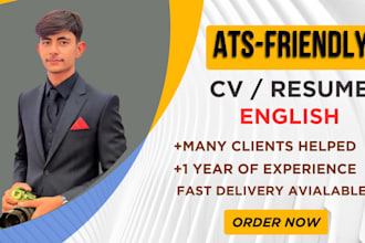 provide professional resume, CV writing service