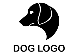 create graceful and fantastic dog logo design