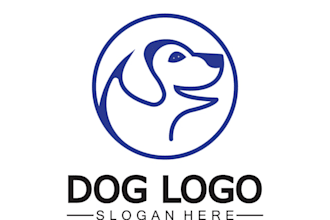 create exclusive and marvelous dog logo design